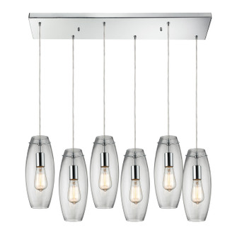 Menlow Park Six Light Pendant in Polished Chrome (45|60054-6RC)