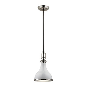 Rutherford One Light Mini Pendant in Gloss White (45|57040/1)