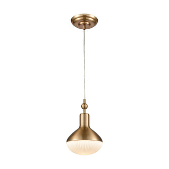 Ravette One Light Mini Pendant in Satin Brass (45|56633/1)