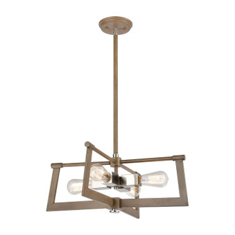 Axis Four Light Pendant in Light Wood (45|55051/4)