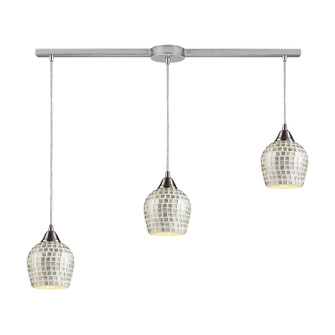 Fusion Three Light Pendant in Satin Nickel (45|528-3L-SLV)