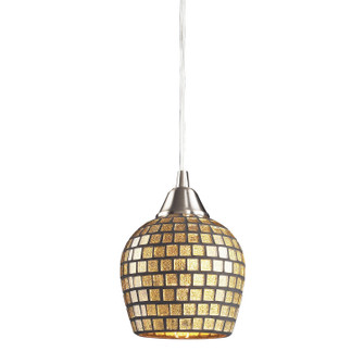 Fusion One Light Mini Pendant in Satin Nickel (45|528-1GLD)