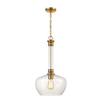 Glasgow One Light Pendant in Burnished Brass (45|46495/1)