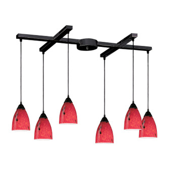 Classico Six Light Pendant in Dark Rust (45|406-6FR)