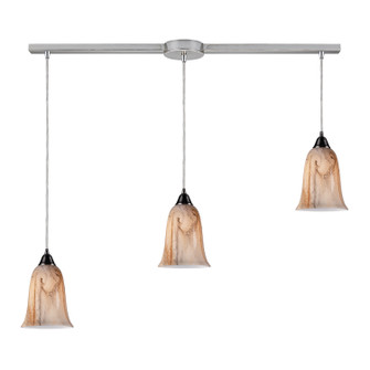 Granite Three Light Pendant in Satin Nickel (45|31138/3L)