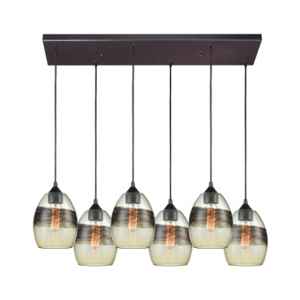 Whisp Six Light Pendant in Oil Rubbed Bronze (45|25122/6RC)