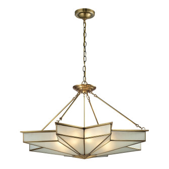 Decostar Eight Light Chandelier in Brushed Brass (45|22013/8)