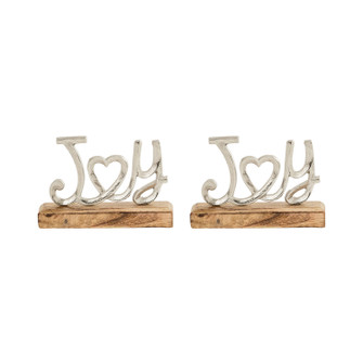 Table Decor (Set of 2) in White (45|201387/S2)