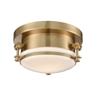 Riley One Light Flush Mount in Satin Brass (45|16092/1)