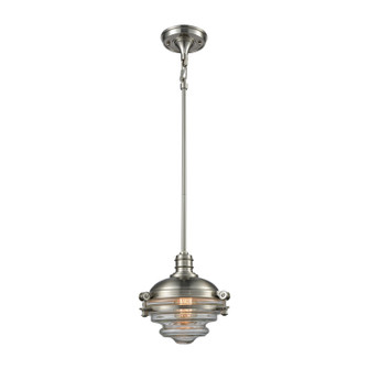 Riley One Light Mini Pendant in Satin Nickel (45|16061/1)