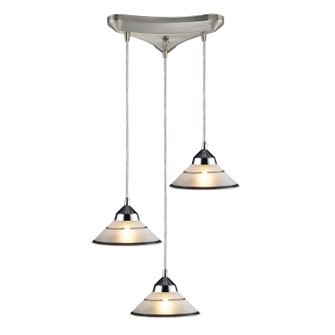 Refraction LED Pendant in Polished Chrome (45|1477/3)