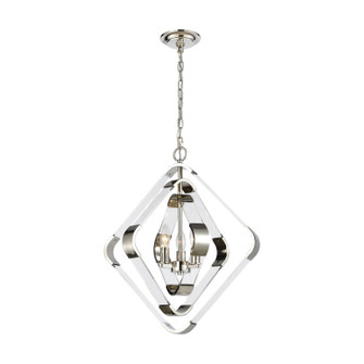 Rapid Pulse Three Light Chandelier in Polished Nickel (45|1141-095)