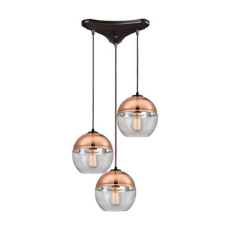 Revelo Three Light Pendant in Oil Rubbed Bronze (45|10490/3)