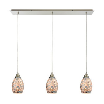 Capri Three Light Pendant in Satin Nickel (45|10444/3LP)