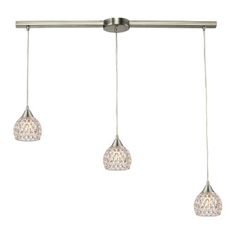 Kersey Three Light Pendant in Satin Nickel (45|10341/3L)