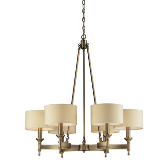 Pembroke Six Light Chandelier in Antique Brass (45|10263/6)