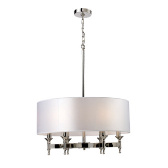 Pembroke Six Light Chandelier in Polished Nickel (45|10162/6)