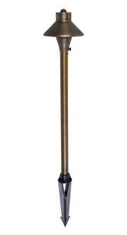 Chanterelle Path Light in Antique Brass (419|P802)