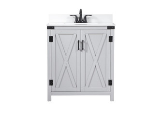 Grant Single Bathroom Vanity in Grey (173|VF90230GR-BS)