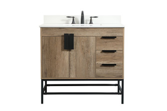 Eugene Single Bathroom Vanity in Natural Oak (173|VF48836NT-BS)