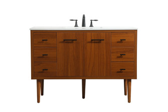 Cyrus Single Bathroom Vanity in Teak (173|VF48048MTK)