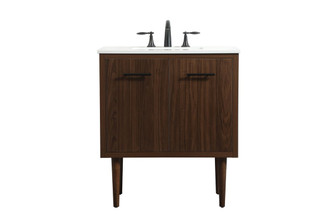 Cyrus Single Bathroom Vanity in Walnut (173|VF48030MWT)