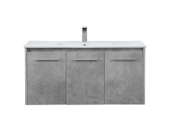 Rasina Single Bathroom Floating Vanity in Concrete Grey (173|VF44040CG)