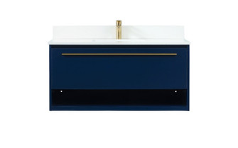 Roman Vanity Sink Set in Blue (173|VF43540MBL-BS)