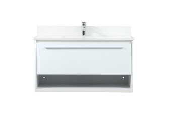 Roman Vanity Sink Set in White (173|VF43536MWH-BS)