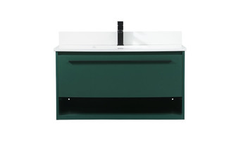 Roman Vanity Sink Set in Green (173|VF43536MGN-BS)