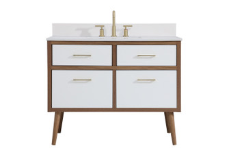 Boise Bathroom Vanity Set in White (173|VF41042WH-BS)