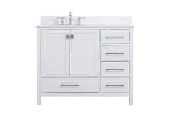 Irene Bathroom Vanity Set in White (173|VF18842WH-BS)