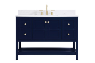 Theo Bathroom Vanity Set in Blue (173|VF16448BL-BS)
