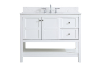 Theo Bathroom Vanity Set in White (173|VF16442WH-BS)