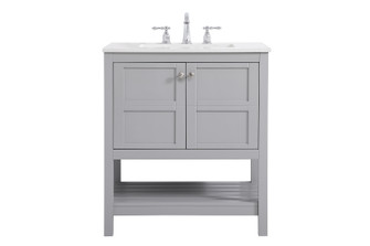 Theo Single Bathroom Vanity in Gray (173|VF16430GR)