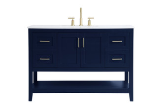 Aubrey Single Bathroom Vanity in Blue (173|VF16048BL)
