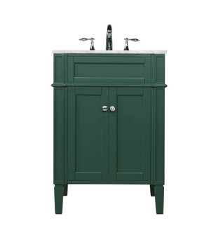 Park Avenue Single Bathroom Vanity in Green (173|VF12524GN)