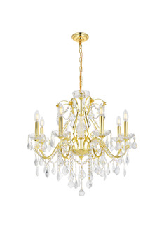 St. Francis Eight Light Chandelier in Gold (173|V2015D26G/RC)
