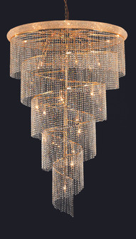 Spiral 29 Light Chandelier in Gold (173|V1801SR48G/RC)