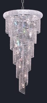 Spiral 18 Light Chandelier in Chrome (173|V1801SR22C/RC)