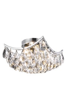 Clara Four Light Flush Mount in Chrome (173|LD9800F12C(872))