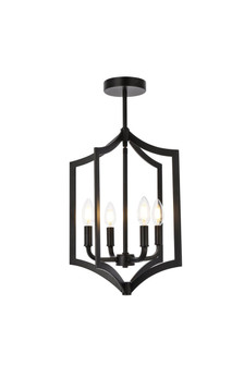 Kiera Four Light Pendant in Black (173|LD7068F14BK)