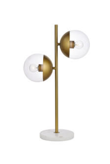 Eclipse Two Light Table Lamp in Brass (173|LD6157BR)