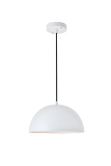 Forte One Light Pendant in White (173|LD4022D12WH)