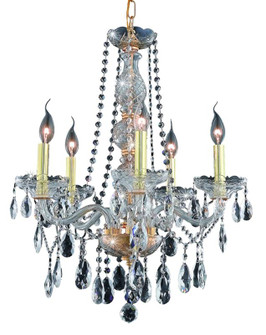 Verona Five Light Chandelier in Gold (173|7955D21G/RC)