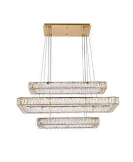 Monroe LED Pendant in Gold (173|3504G42L3G)