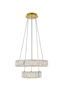 Monroe LED Pendant in Gold (173|3503G18G)