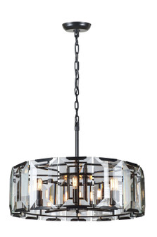 Monaco Eight Light Chandelier in Flat Black (173|1211D30FB)