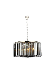 Sydney Eight Light Chandelier in Polished Nickel (173|1208D31PN-SS/RC)