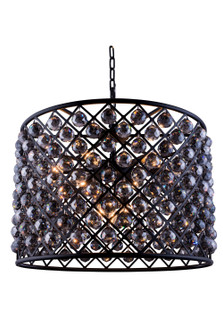 Madison Eight Light Chandelier in Matte Black (173|1206D27MB-SS/RC)